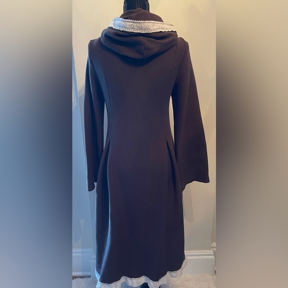 Brown & Cream Lace Witchy Victorian/ Prairie Style Handmade Jacket - Picture 6 of 10